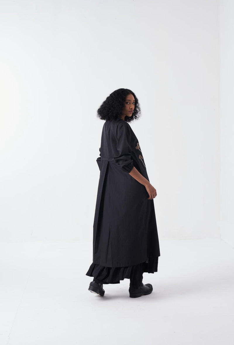 POPPY BACK YOKE JACKET-BLACK poplin by THREE for women in Singapore