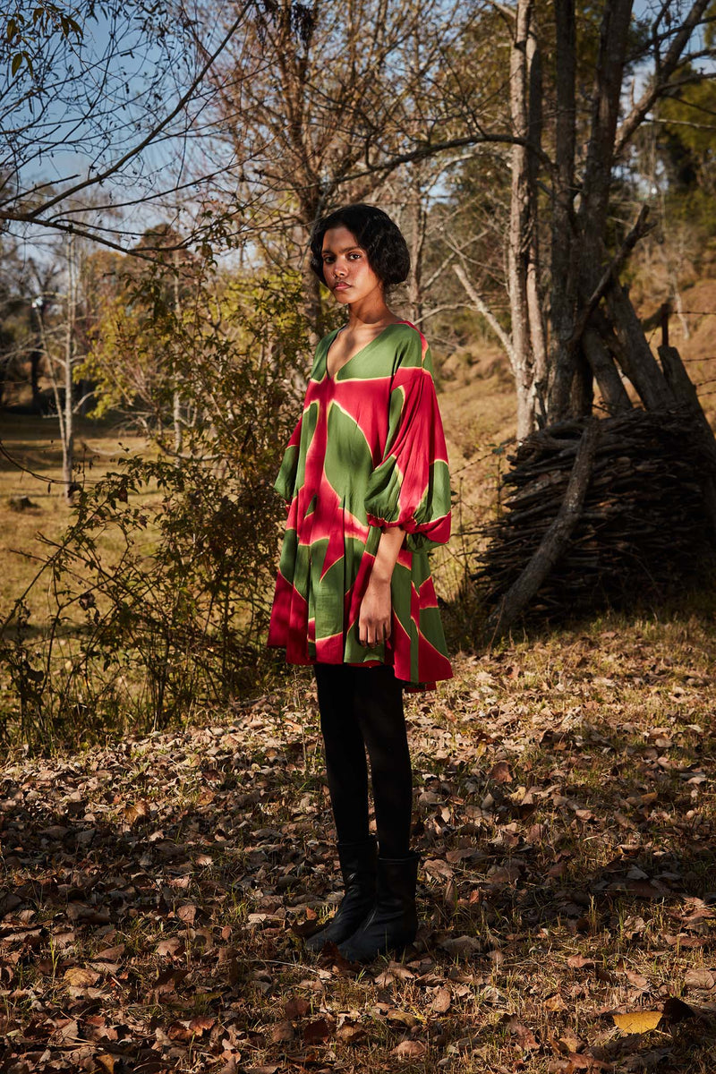 Floral Breeze dress cotton by Khara Kapas in multi for women in Singapore