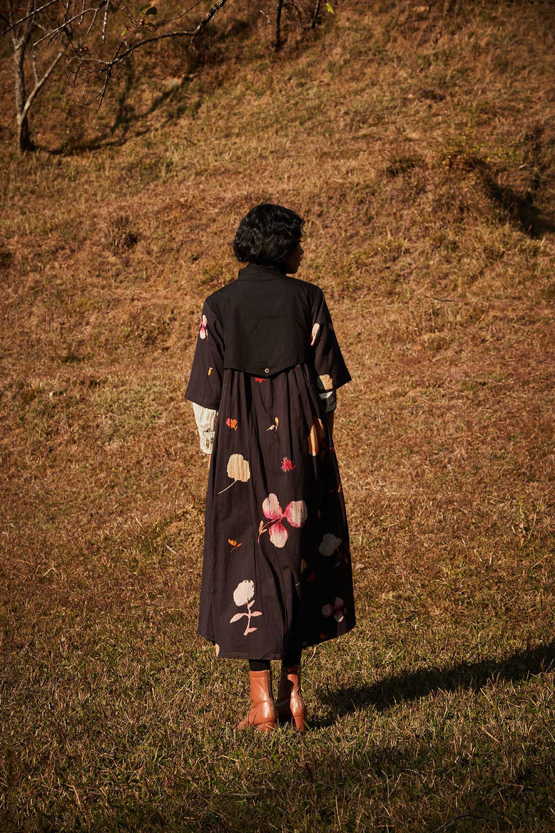 Floral Storm Trench Coat poplin by Khara Kapas in multi for women in Singapore