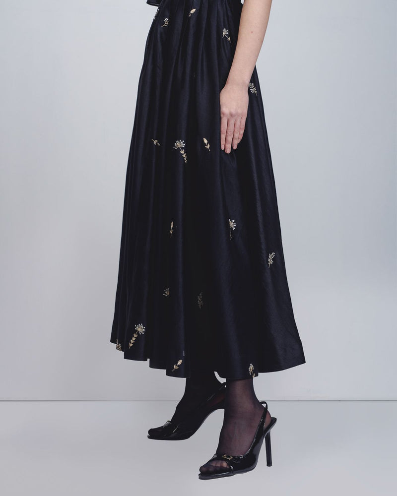 Fons Dress - Black cotton Buy Fons Dress - Black from C&W | Dresses for Women by Leh Studios in black color for women in Singapore
