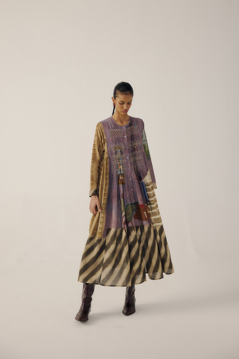 FRIDA DRESS-Living Room cotton by CORD for women in Singapore