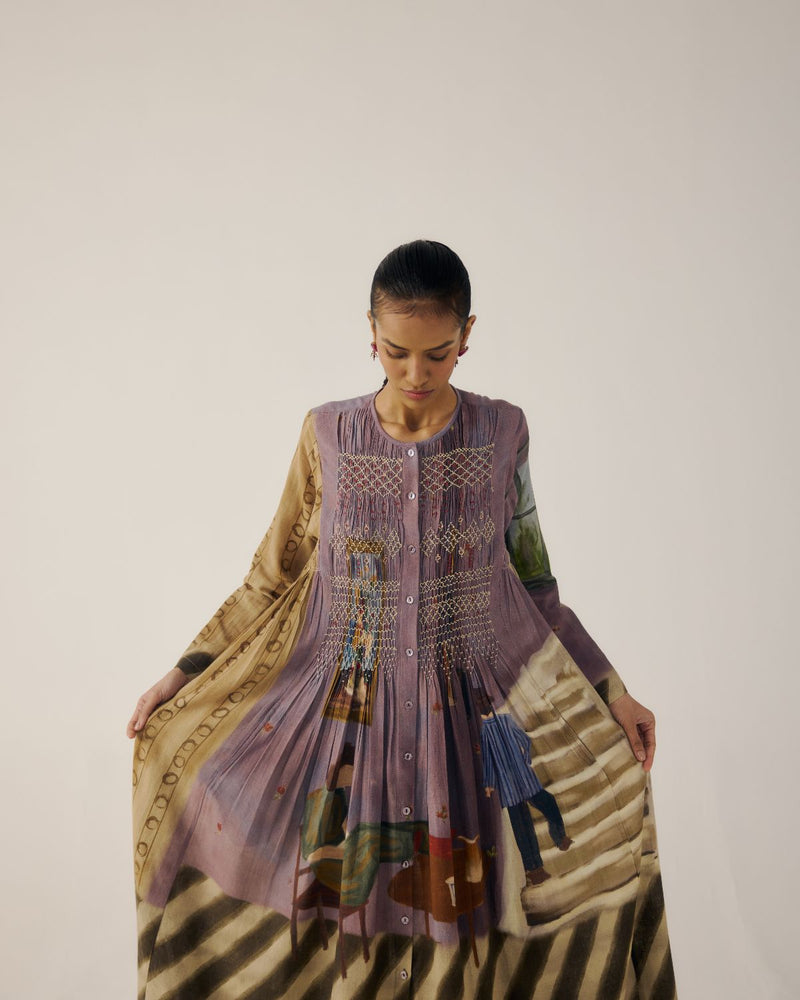 FRIDA DRESS-Living Room cotton by CORD for women in Singapore