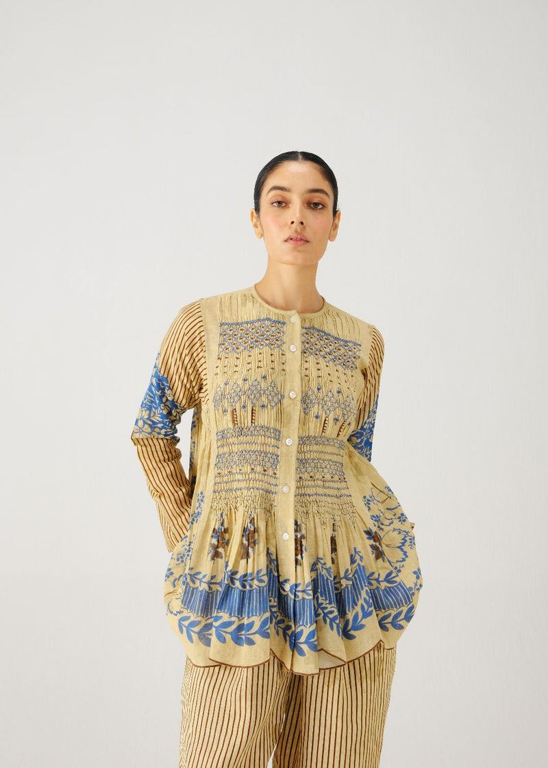 Frida set-Bluebell linen by CORD for women in Singapore