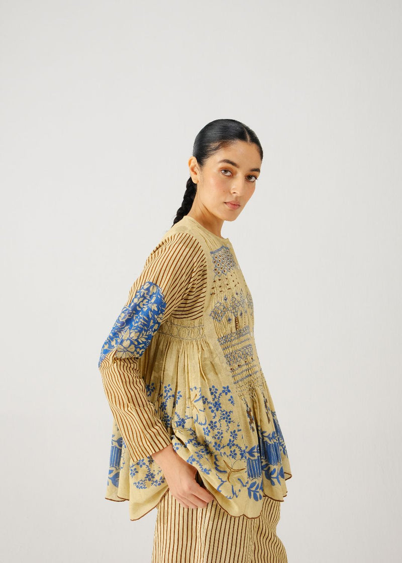 Frida set-Bluebell linen by CORD for women in Singapore