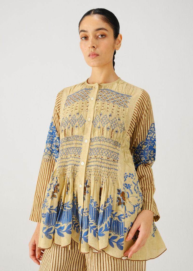 Frida set-Bluebell linen by CORD for women in Singapore