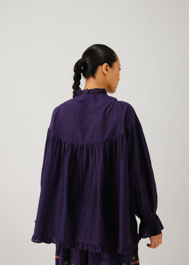 Fiji top-Ink silk by CORD for women in Singapore