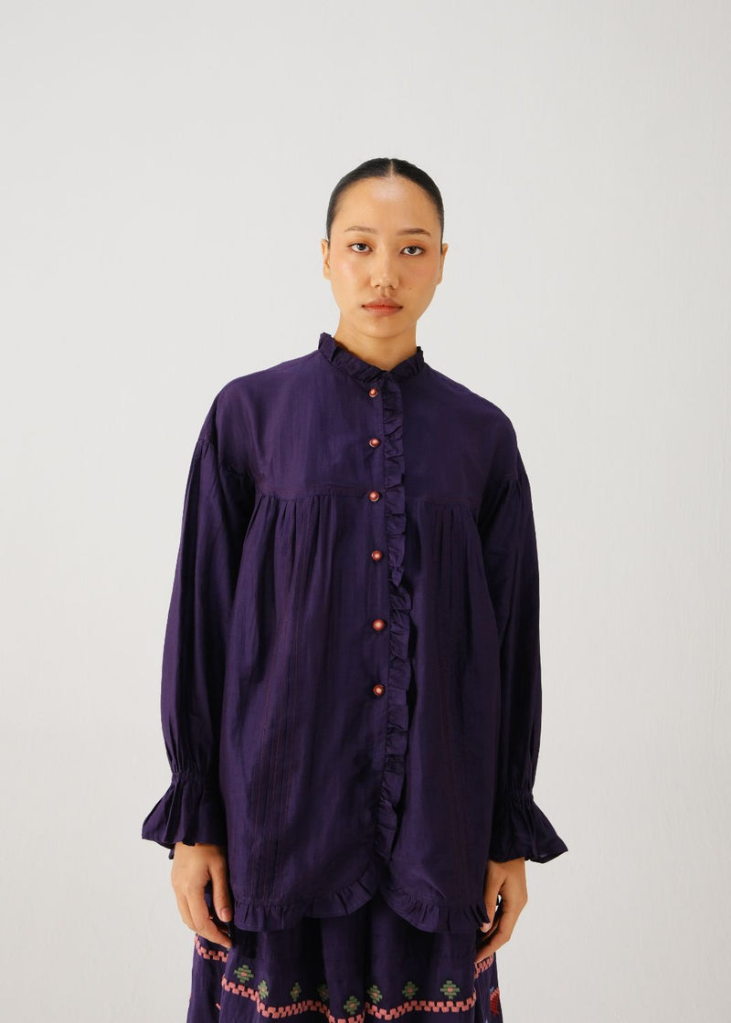 Fiji top-Ink silk by CORD for women in Singapore