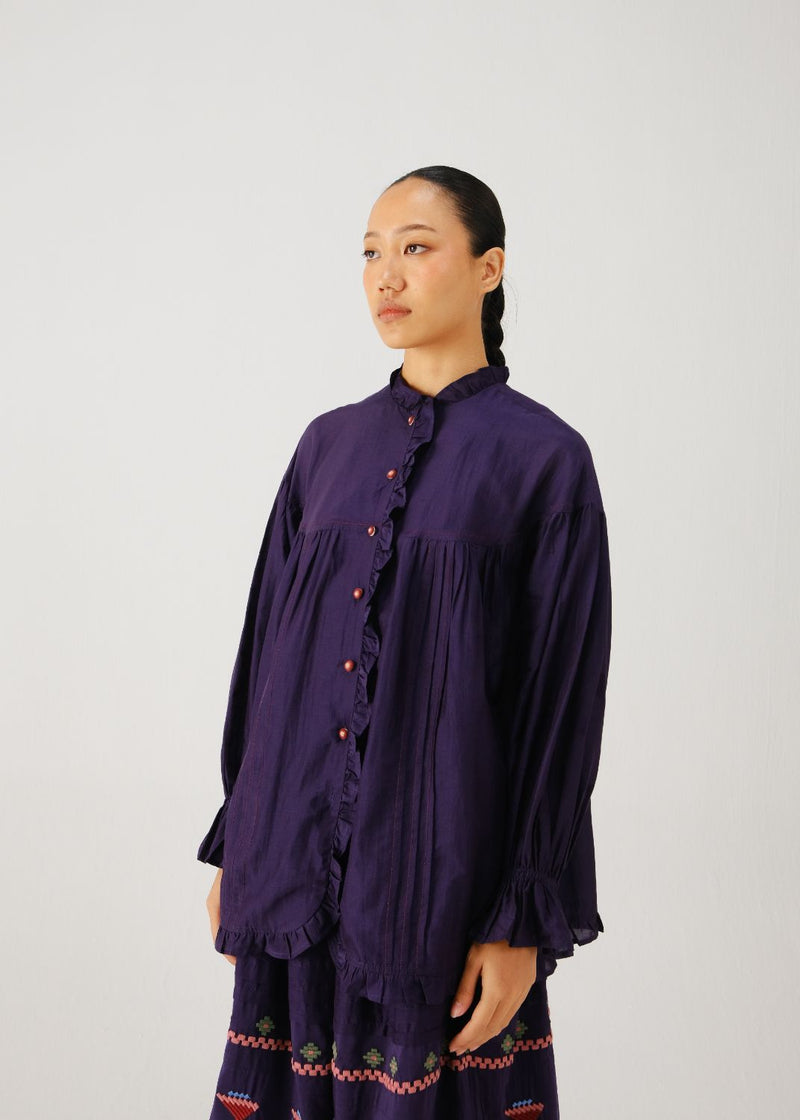 Fiji top-Ink silk by CORD for women in Singapore