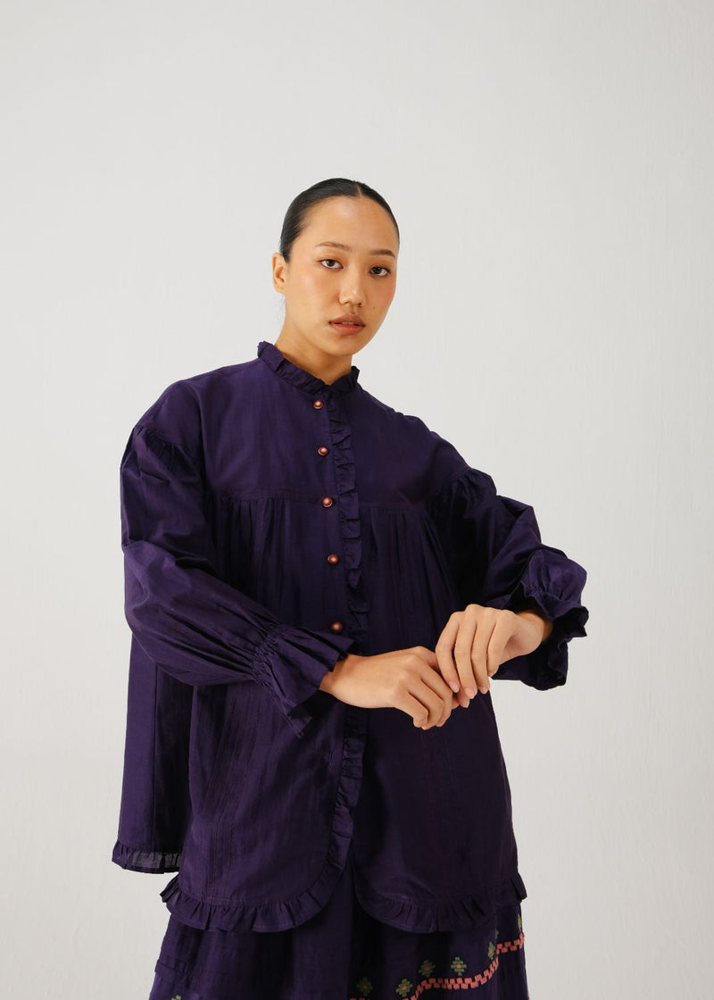 Fiji top-Ink silk by CORD for women in Singapore