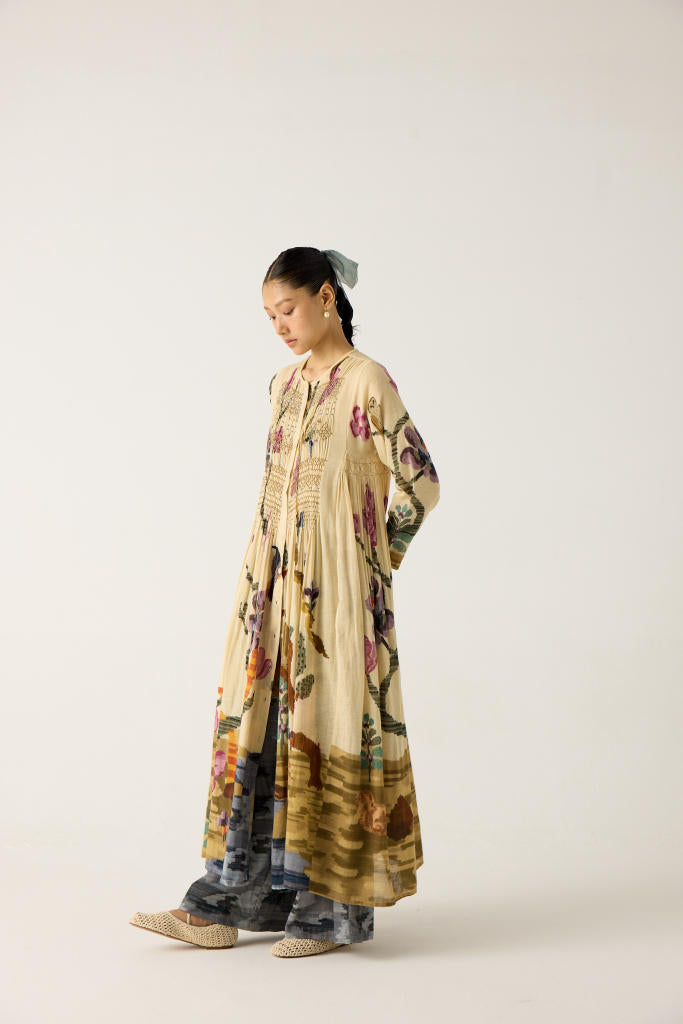FRIDA SET- SAFARI (FRIDA DRESS+ CAMO PANTS) cotton by CORD in multi for women in Singapore