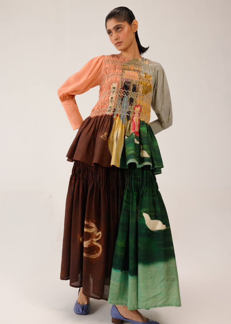 GAIA TOP - MORNING COFFEE cotton by CORD for women in Singapore
