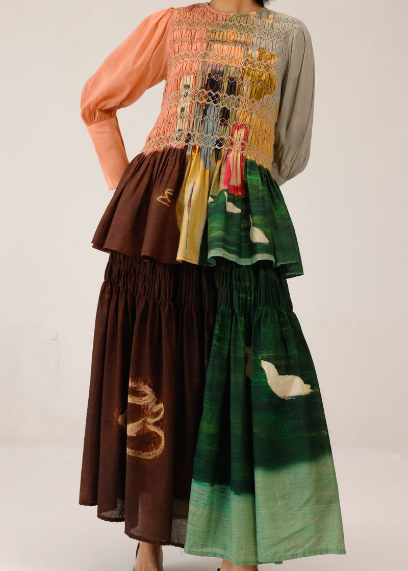 GAIA TOP - MORNING COFFEE cotton by CORD for women in Singapore