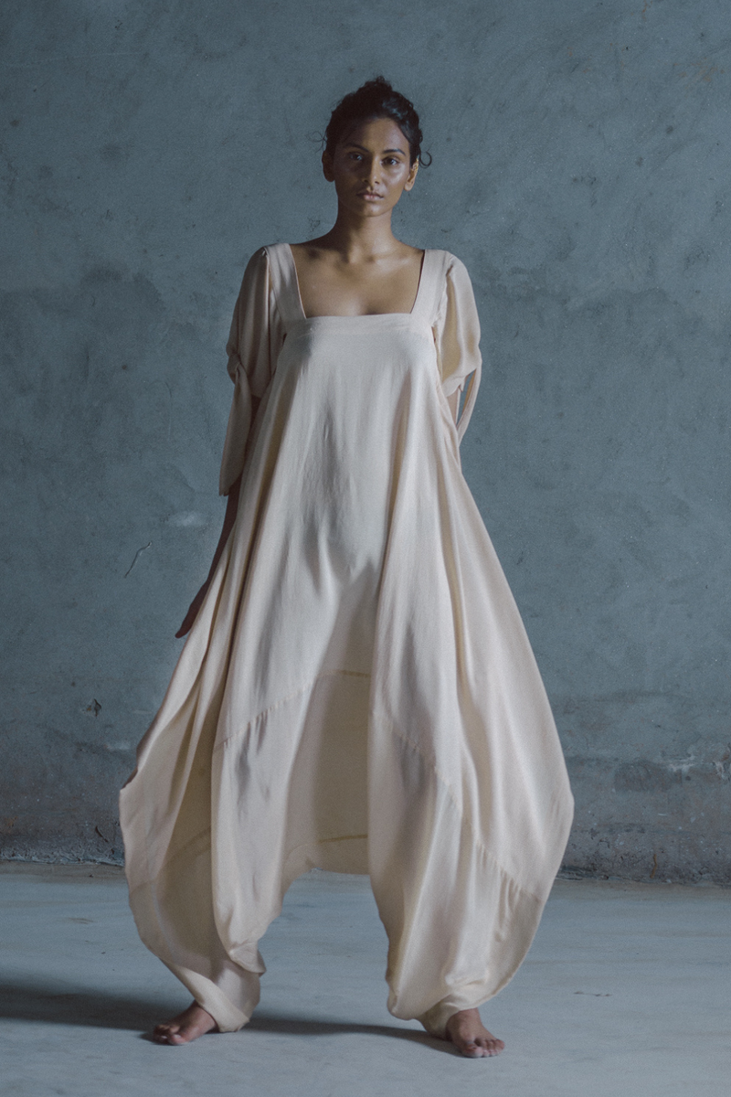 GATI DRAPE JUMPSUIT silk Buy GATI DRAPE JUMPSUIT from C&W | Jumpsuits for Women by Ituvana for women in Singapore