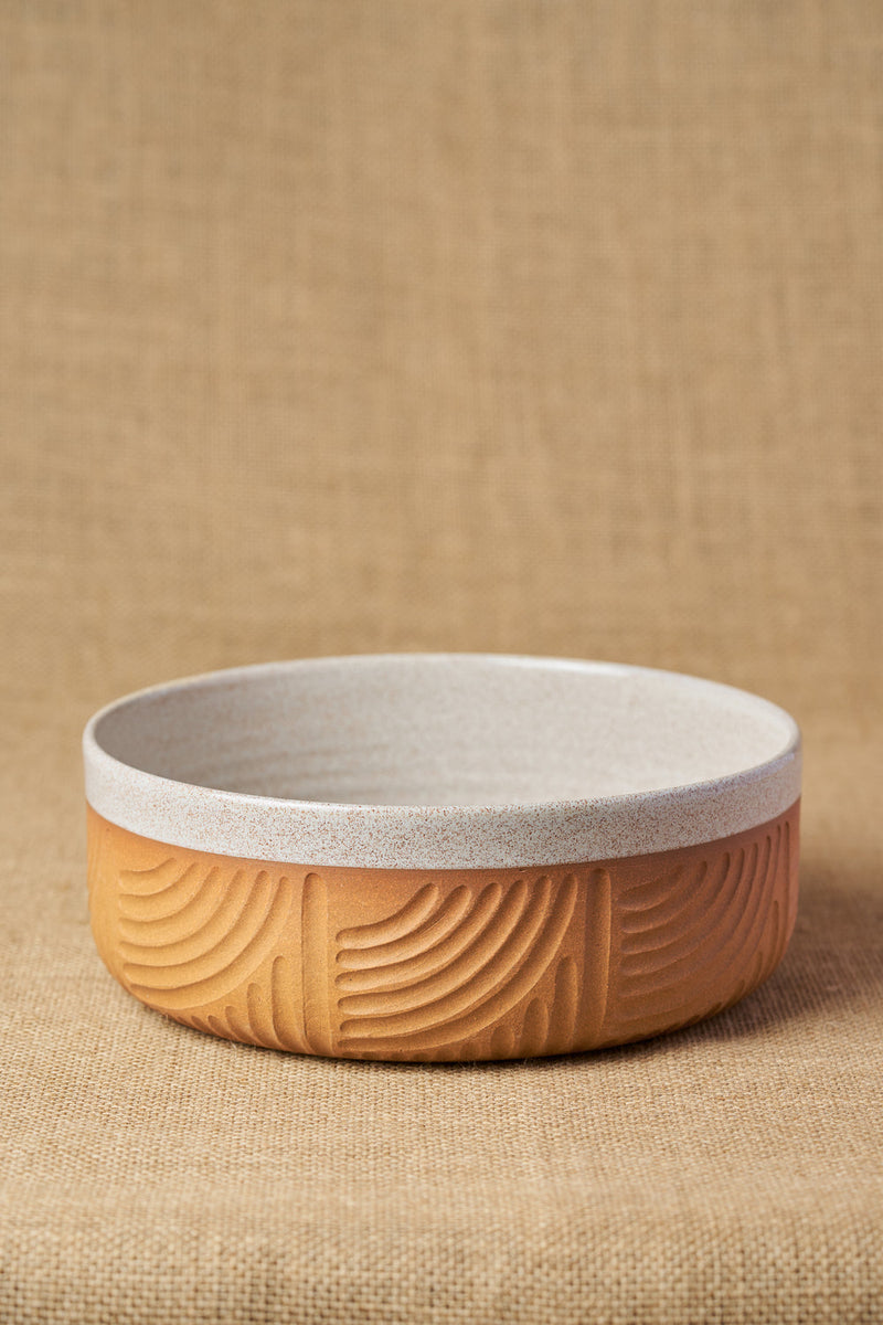 Gata Loop Large Serving Bowl-Two Tone