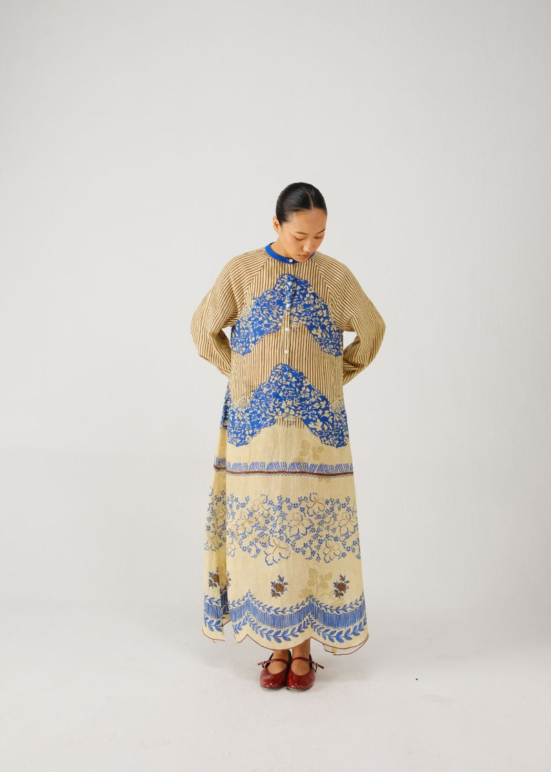 Goa dress-Bluebell linen by CORD for women in Singapore