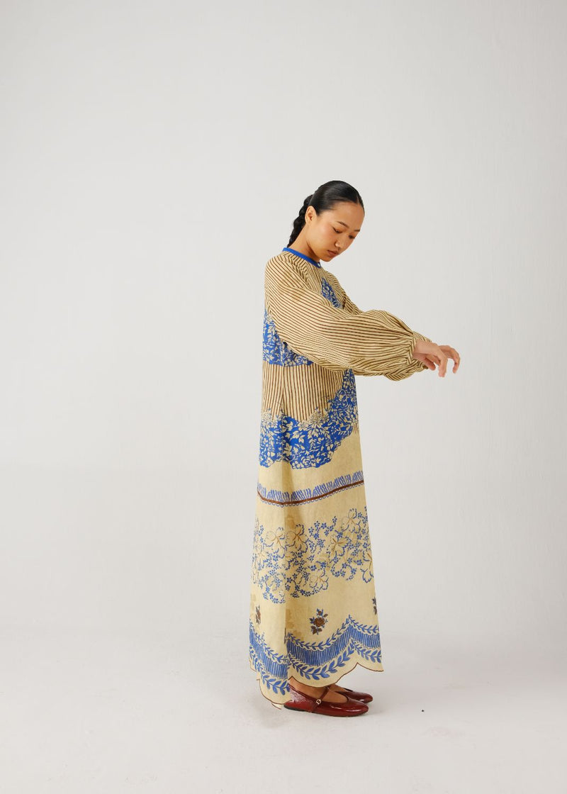 Goa dress-Bluebell linen by CORD for women in Singapore