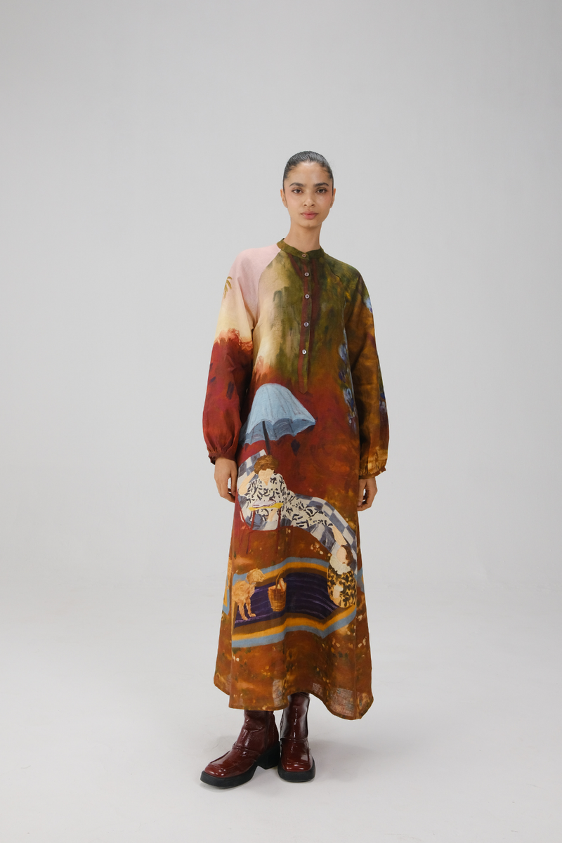 GOA DRESS-Lakeside linen by CORD for women in Singapore