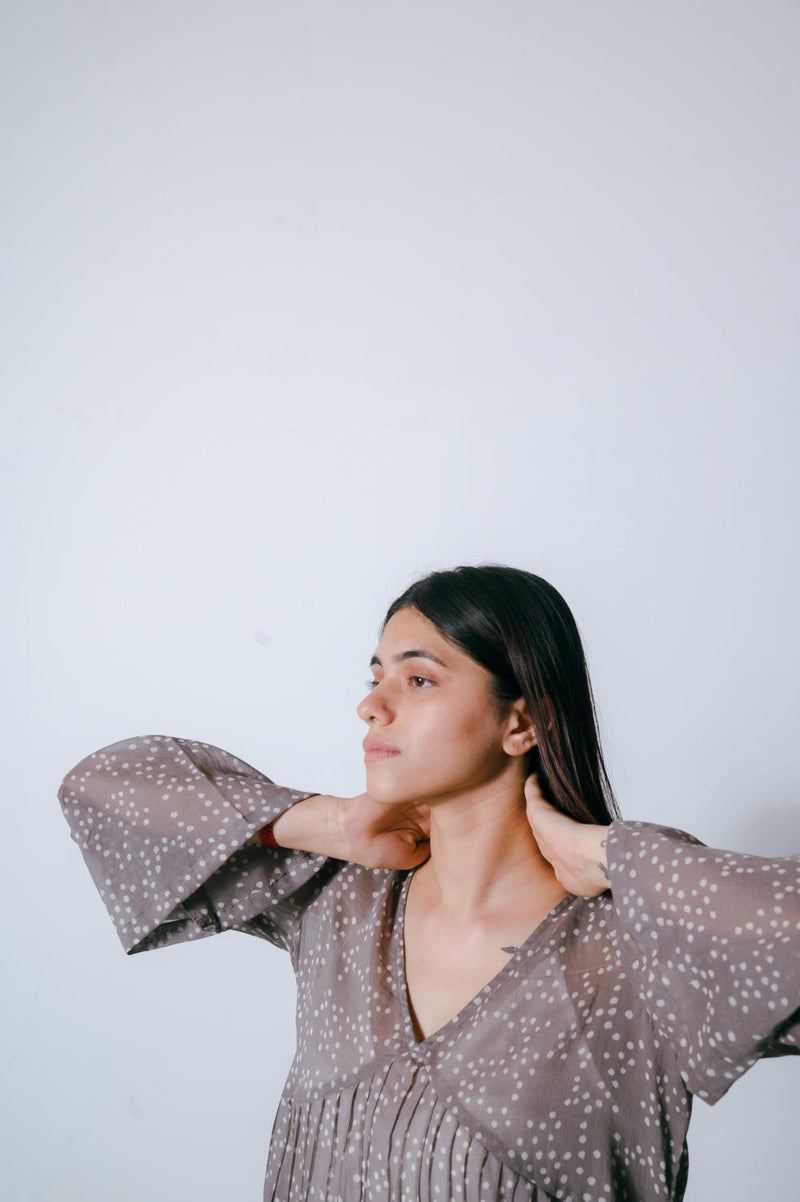 Harbour Grey Dress cotton Dress by Homegrown by Alterego for women in Singapore