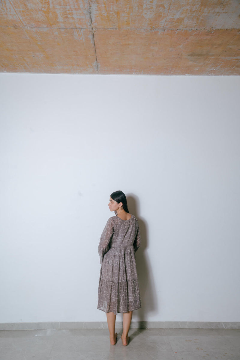 Harbour Grey Dress cotton Dress by Homegrown by Alterego for women in Singapore