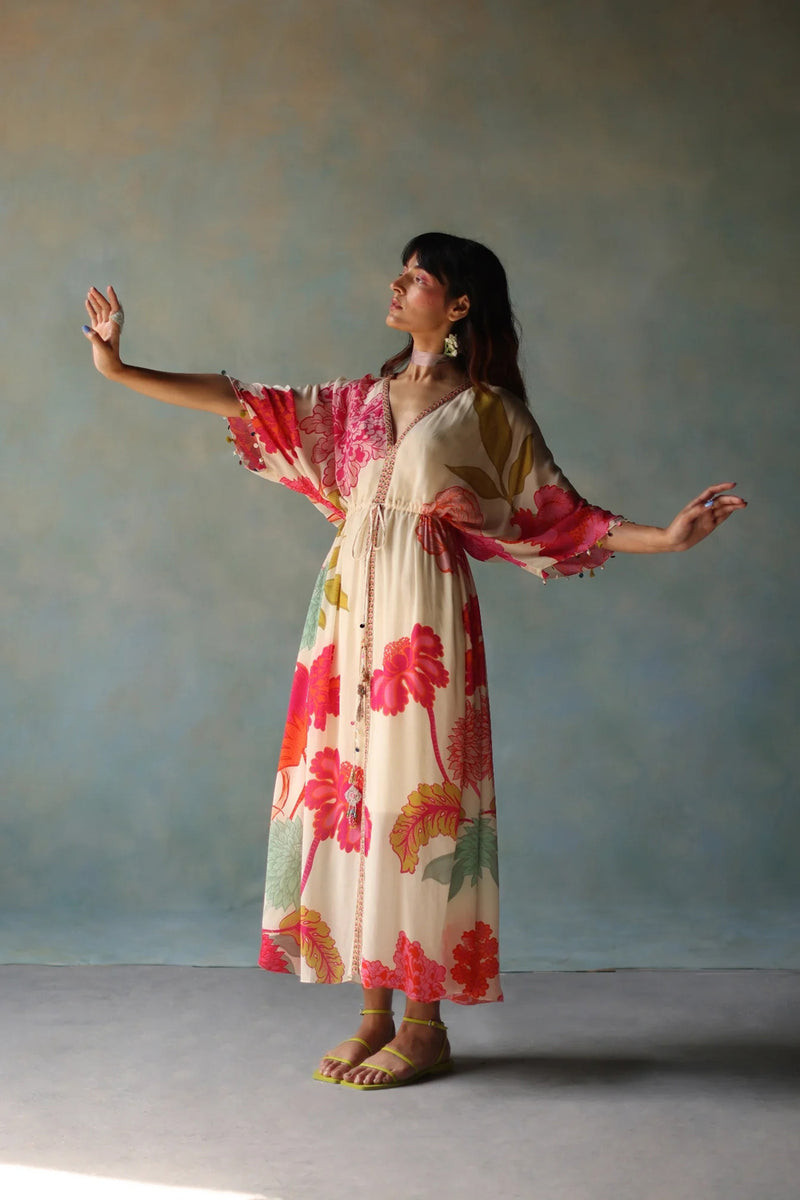 GUL IVORY KAFTAN DRESS