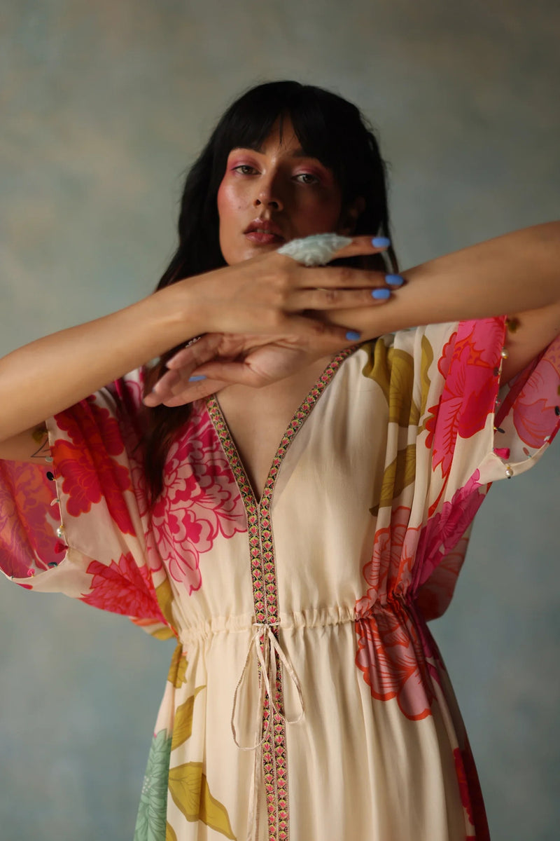 GUL IVORY KAFTAN DRESS