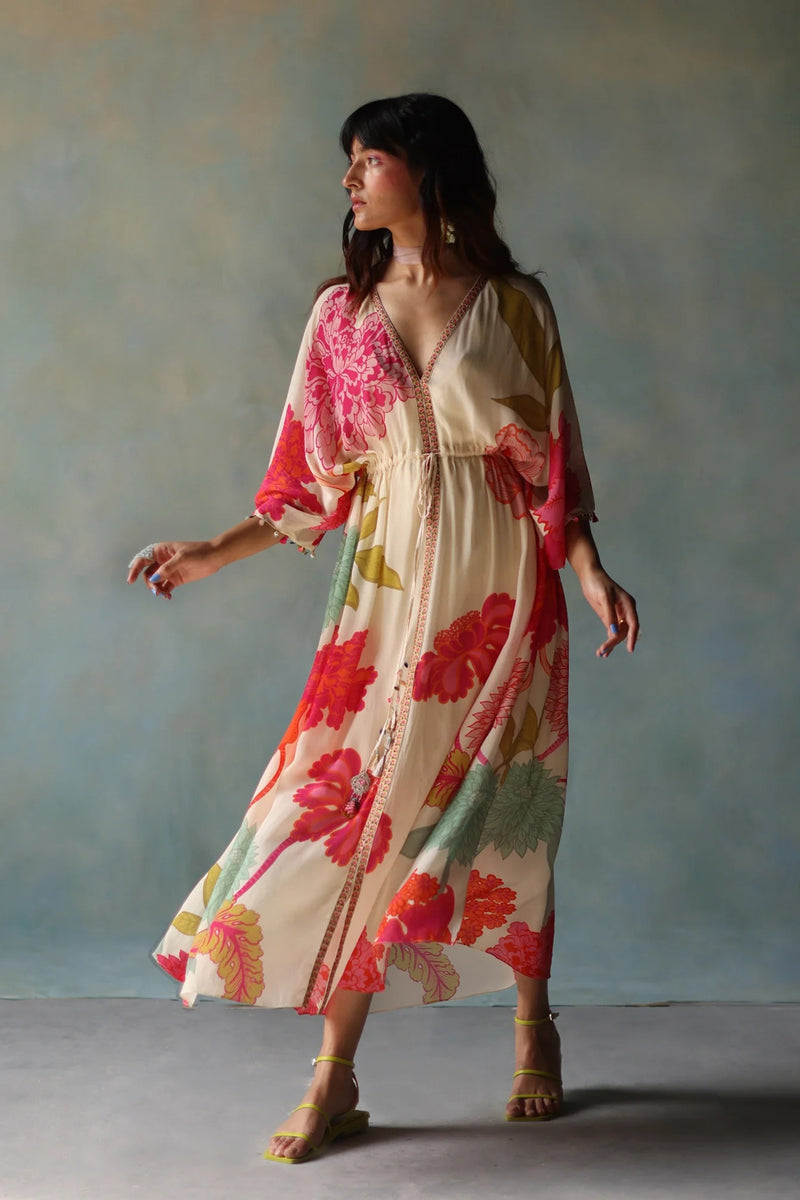GUL IVORY KAFTAN DRESS