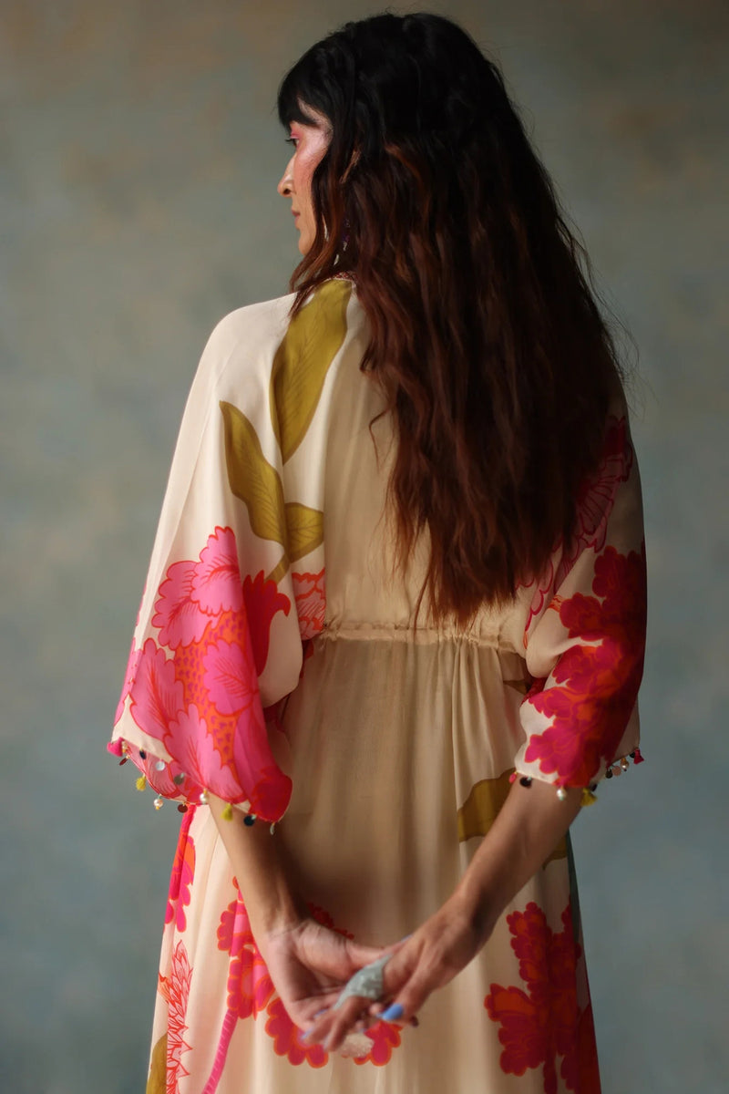 GUL IVORY KAFTAN DRESS