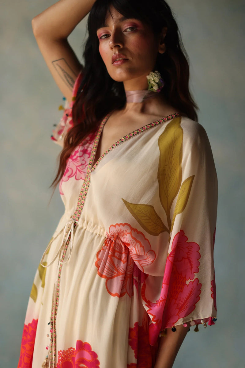 GUL IVORY KAFTAN DRESS