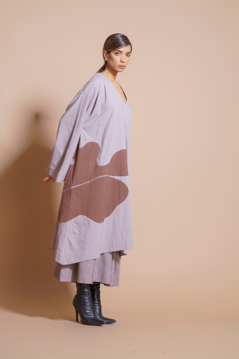 Gunpowder Tunic cotton matty kaftans and tunics by Stoique in steel grey, terracotta for women in Singapore