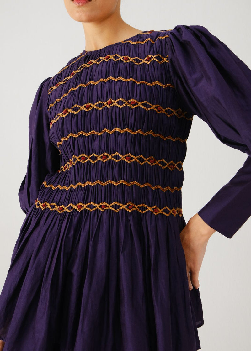Gaia top-Ink silk by CORD for women in Singapore