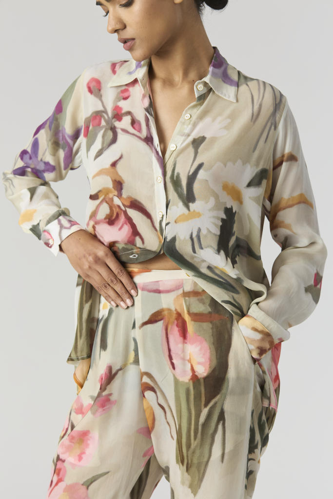 GIA CO-ORD SET by Yam in mint color for women in Singapore