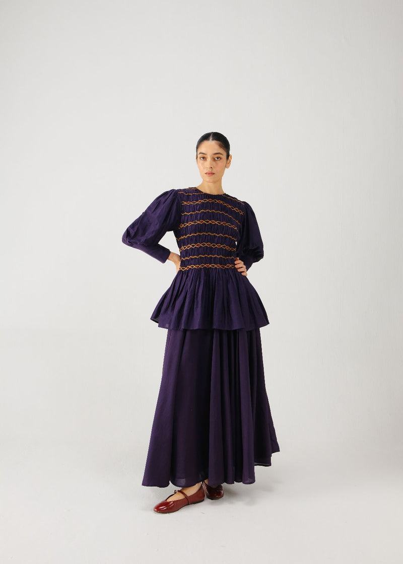 Gaia set-Ink silk by CORD for women in Singapore