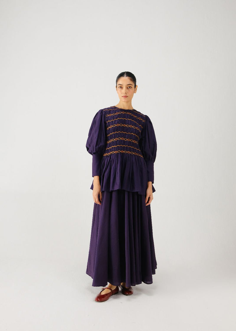 Gaia set-Ink silk by CORD for women in Singapore
