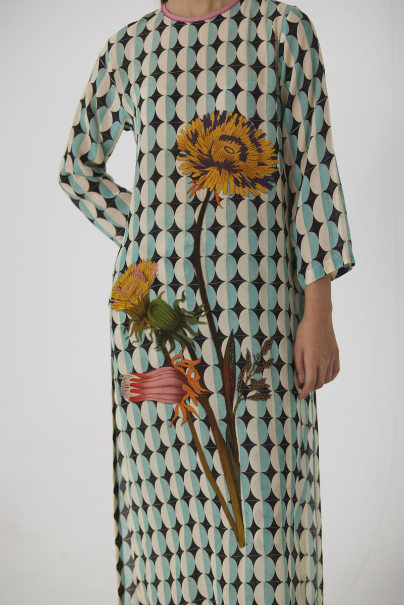 GIFU LONG KURTA SET mul by Yam in multi color for women in Singapore