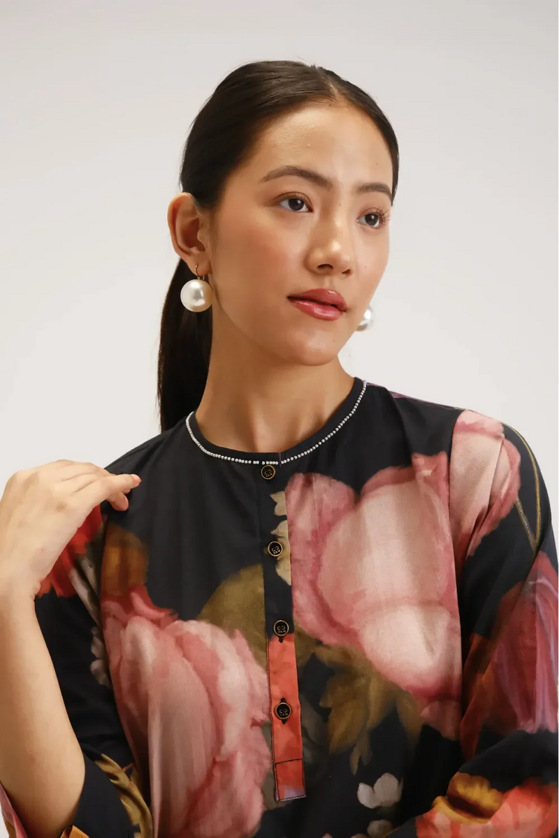 Glory Black Short Kurta Set