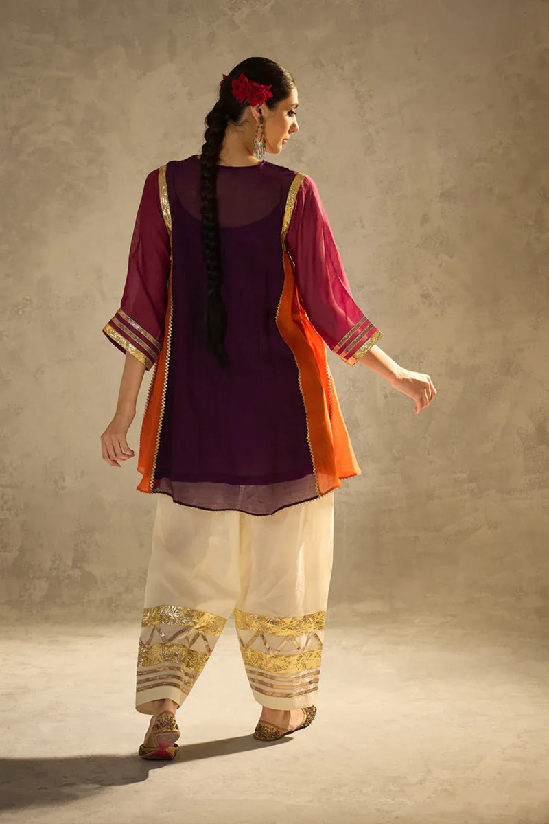 Gota Set 4 chanderi by AAVIDI in multi color for women in Singapore