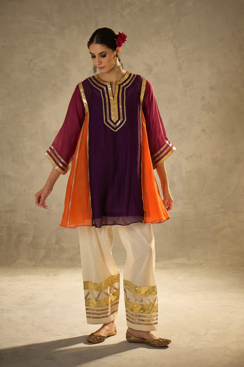 Gota Set 4 chanderi by AAVIDI in multi color for women in Singapore