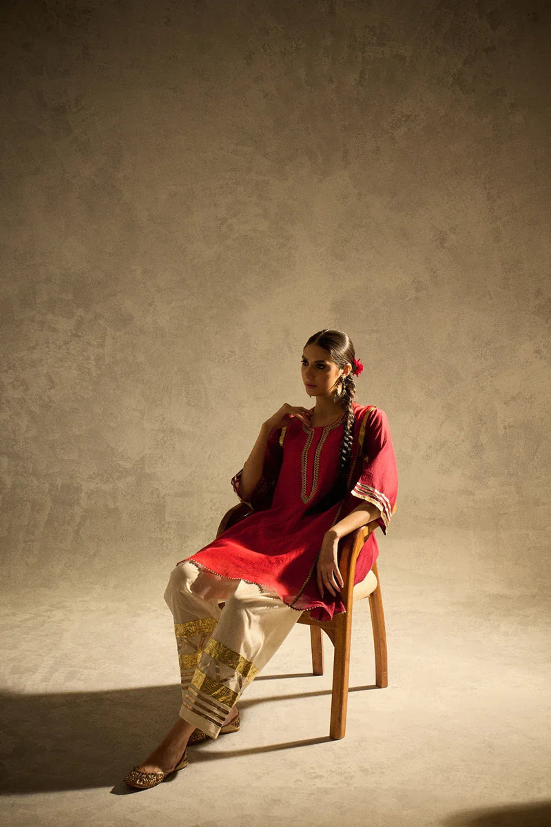 Gota Set 5 chanderi by AAVIDI in multi color for women in Singapore