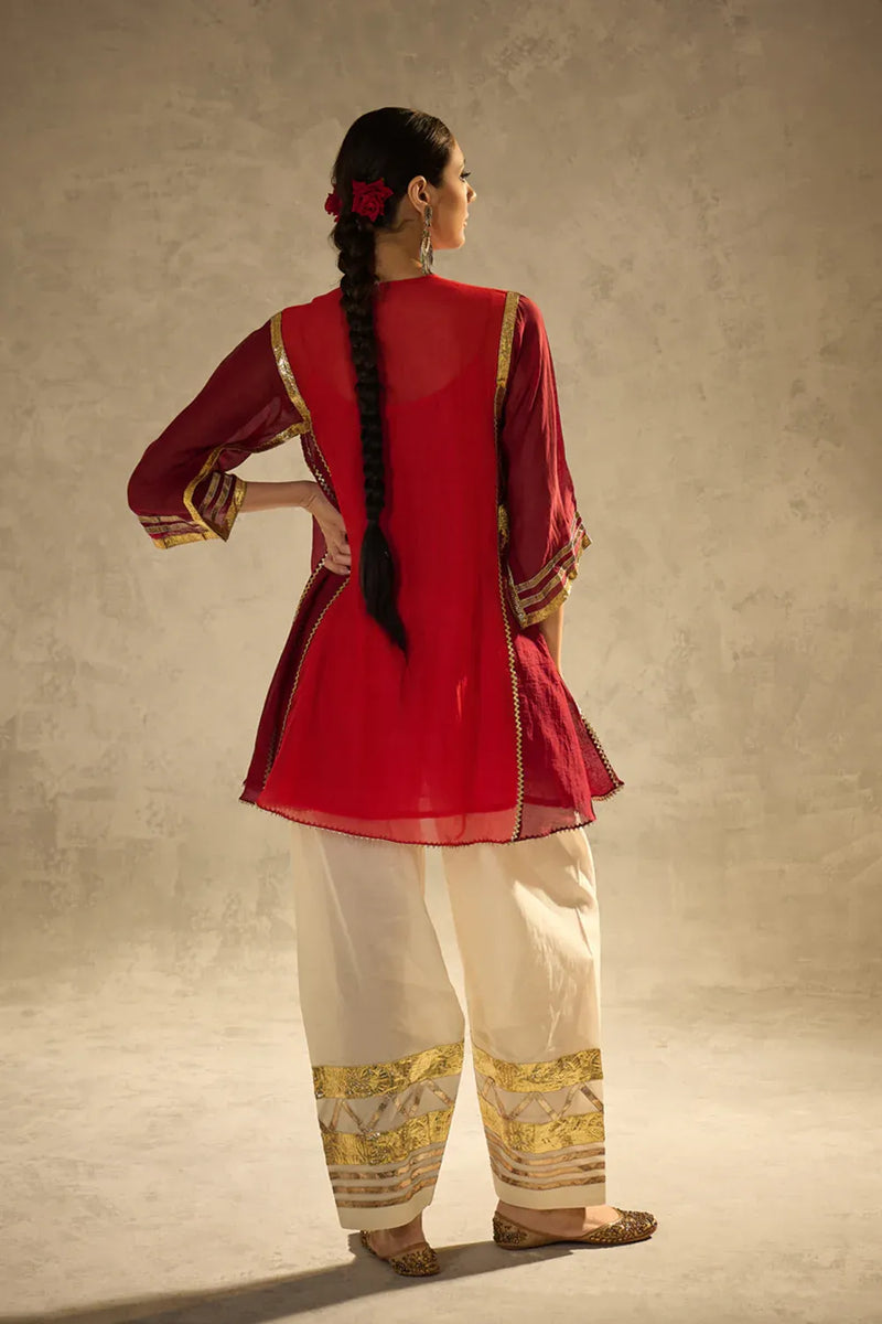 Gota Set 5 chanderi by AAVIDI in multi color for women in Singapore