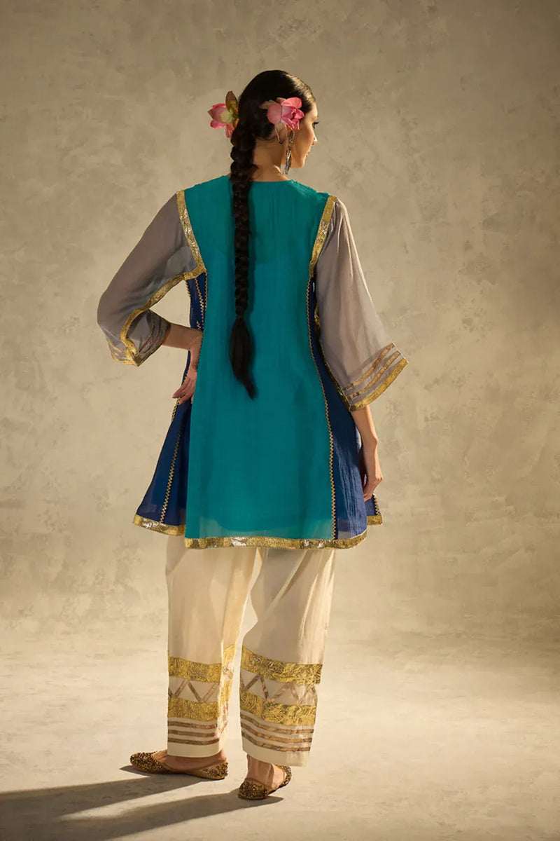 Gota Set 6 chanderi by AAVIDI in multi color for women in Singapore