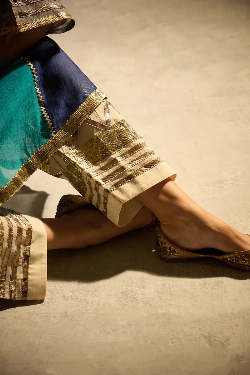 Gota Set 6 chanderi by AAVIDI in multi color for women in Singapore