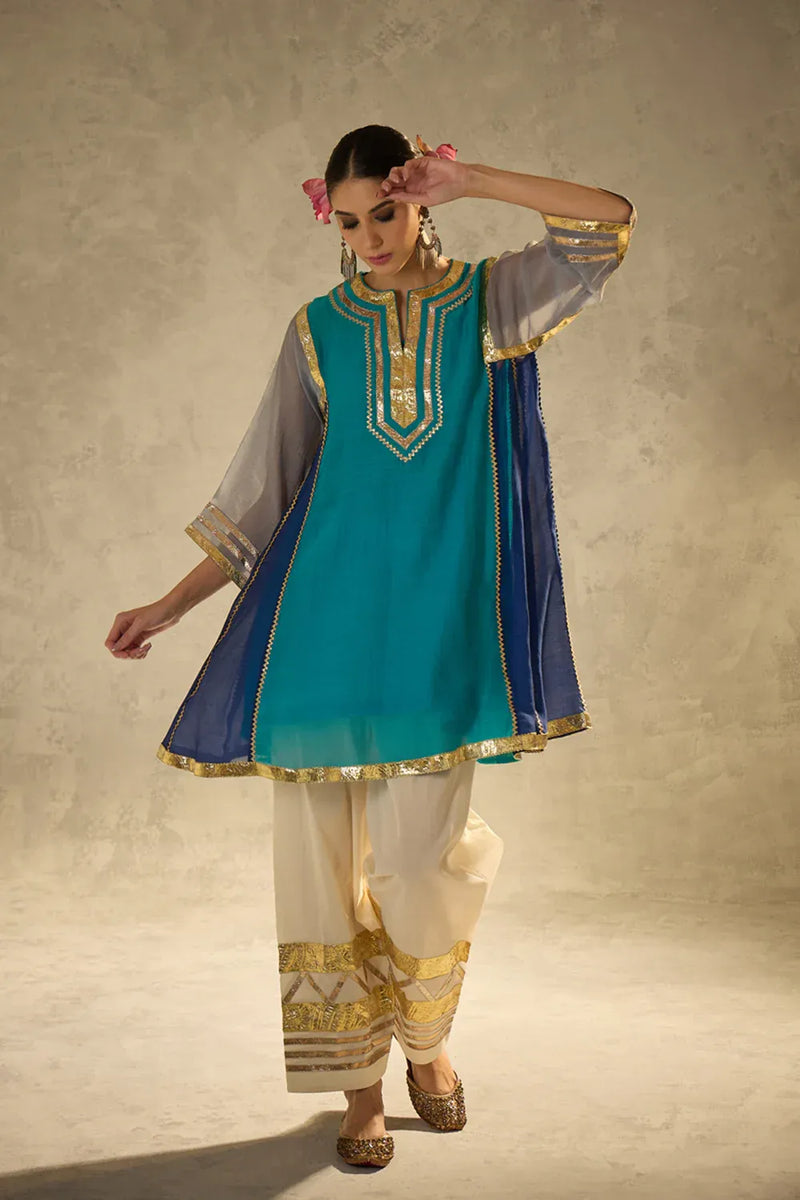 Gota Set 6 chanderi by AAVIDI in multi color for women in Singapore