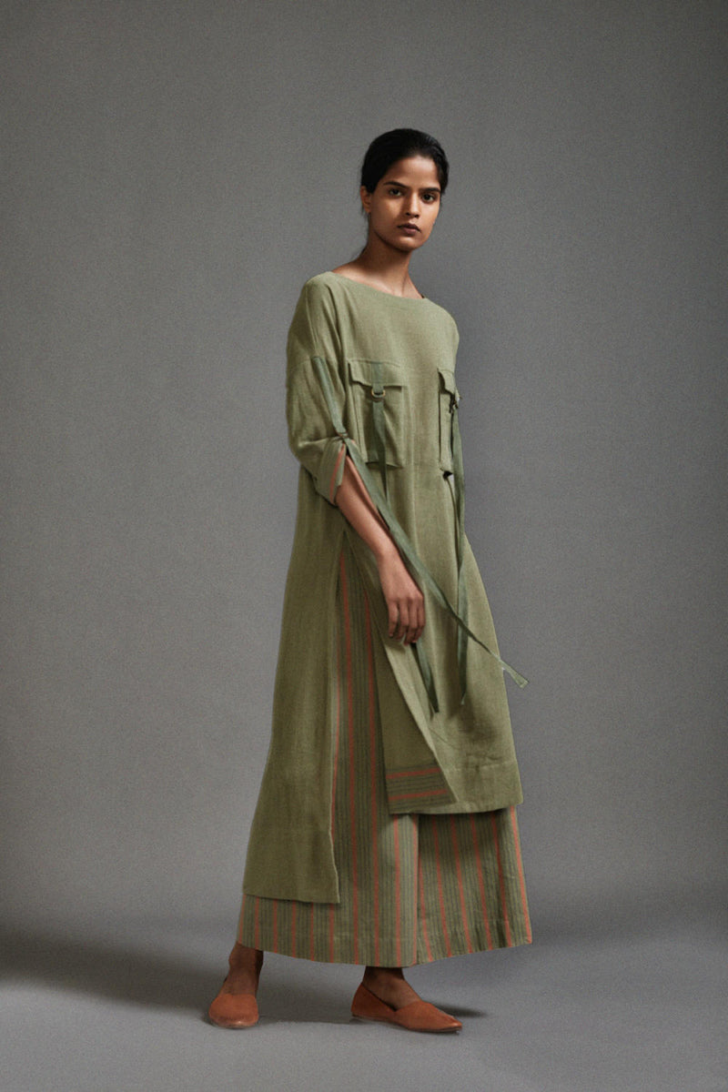 Green New Ruka Tunic cotton by Mati in green color for women in Singapore