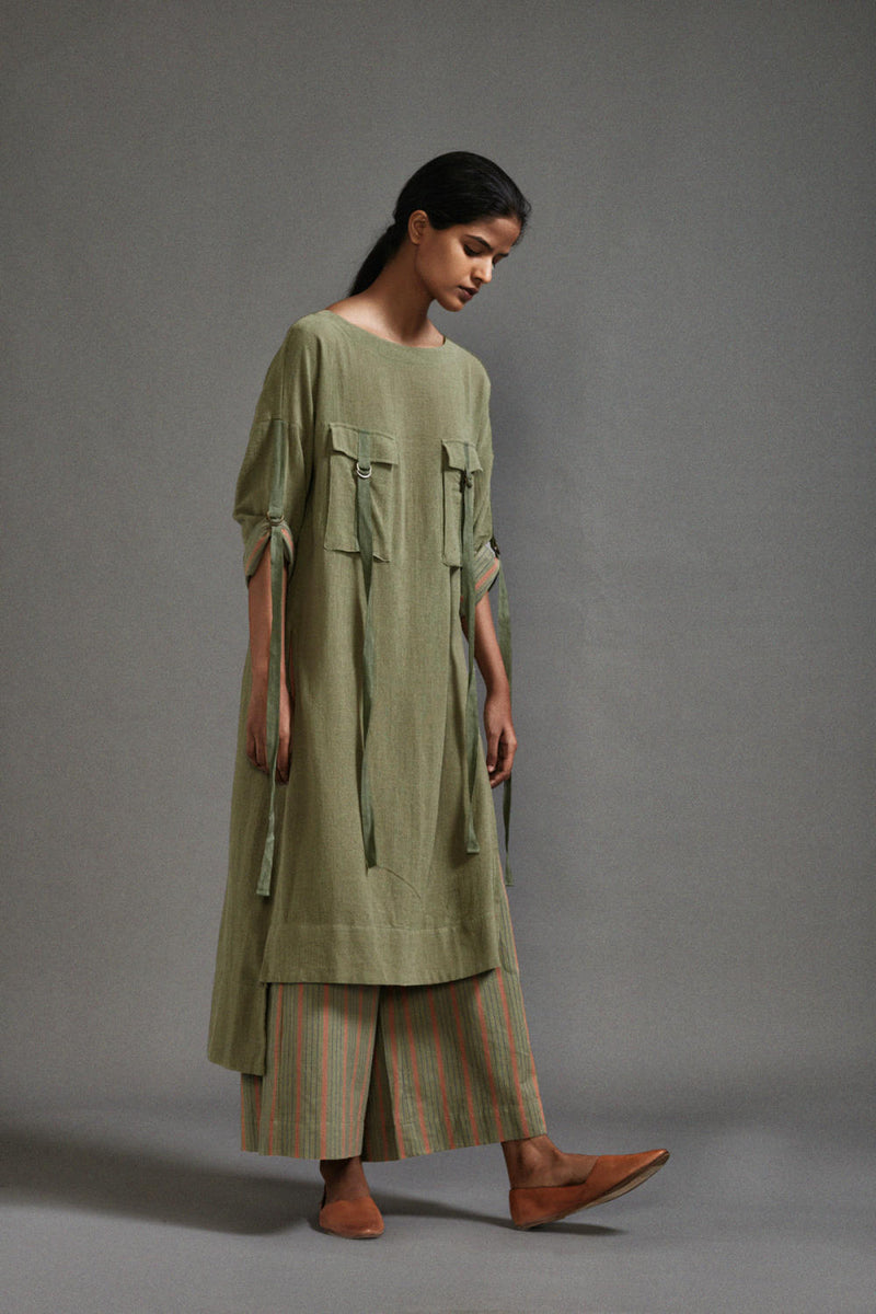 Green New Ruka Tunic Set cotton by Mati in green color for women in Singapore