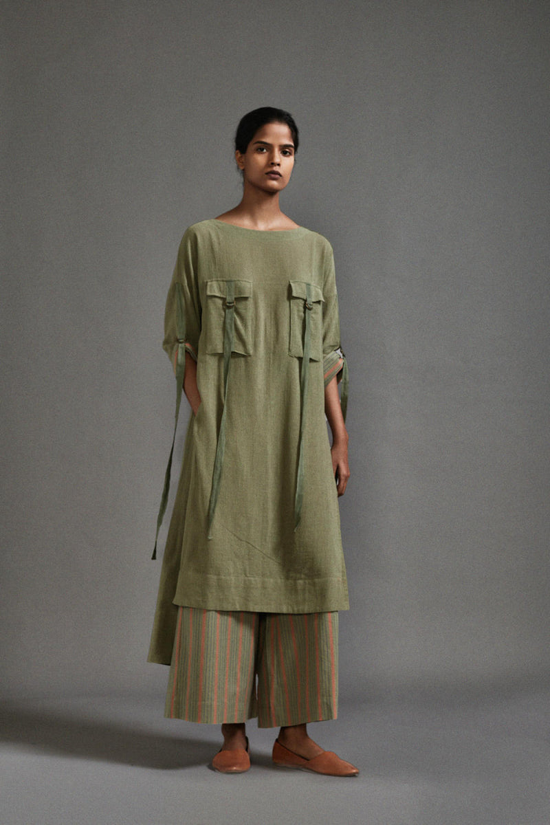Green New Ruka Tunic cotton by Mati in green color for women in Singapore