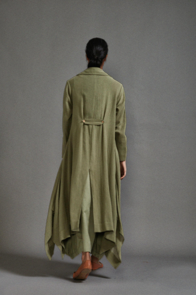 Green Safari Vari and Koza Set cotton by Mati in green color for women in Singapore