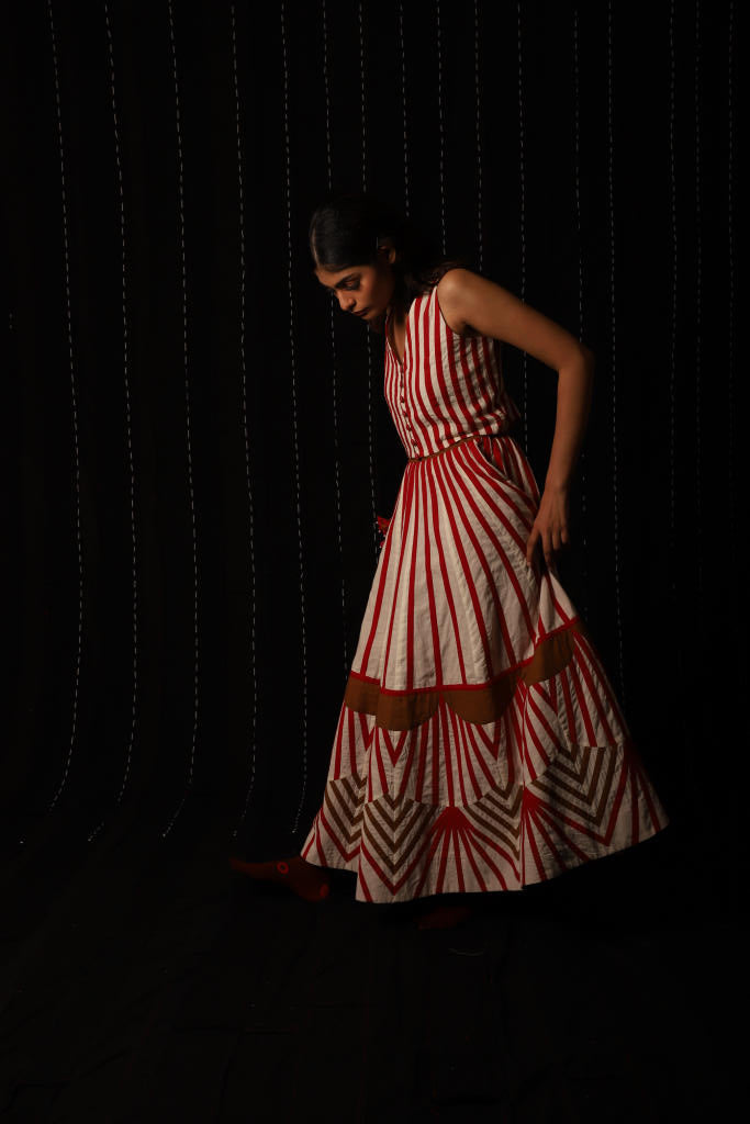 Gulab Skirt cotton by Ka-Sha in multi color for women in Singapore