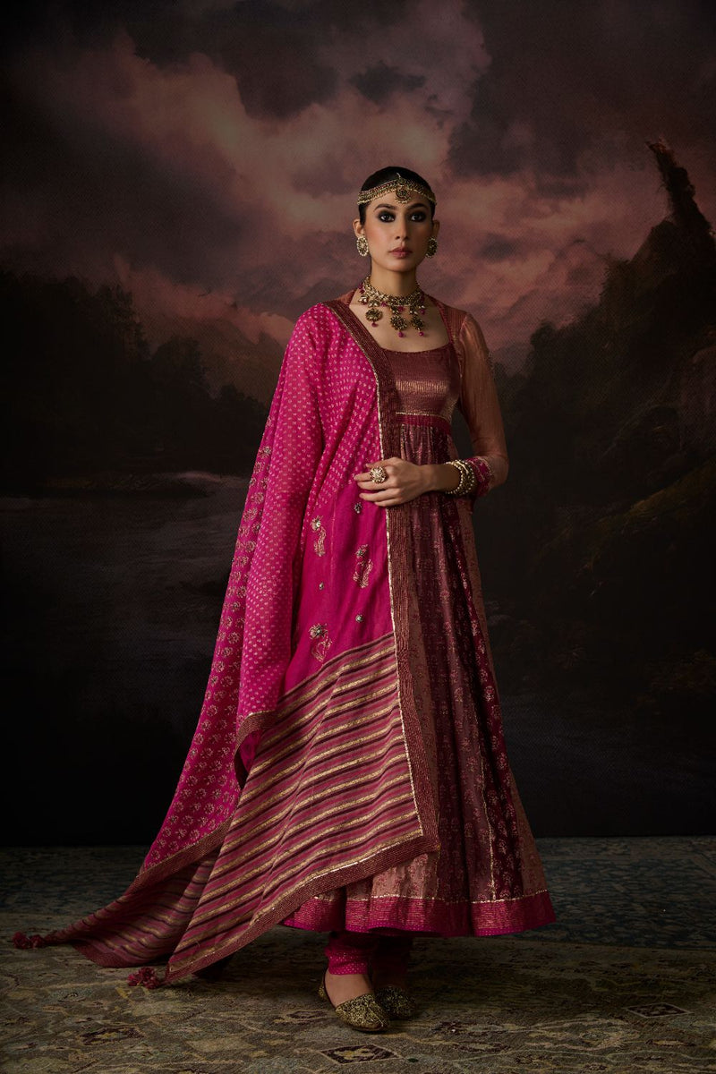 HANIYA DUPATTA chanderi by SWATTI KAPOOR in multi color for women in Singapore