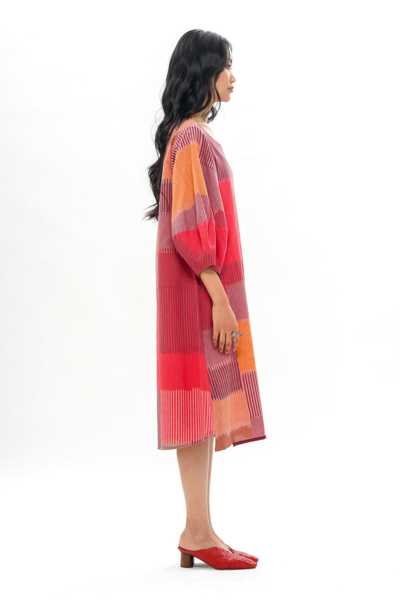 HARU LANTERN SLEEVE DRESS