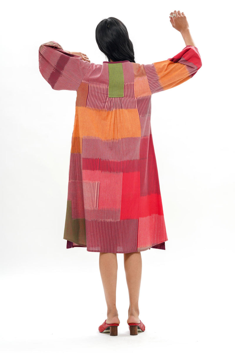 HARU LANTERN SLEEVE DRESS